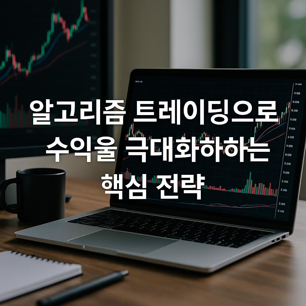모니터 화면에 주식과 암호화폐 차트가 표시된 현대적인 트레이딩룸 실물사진