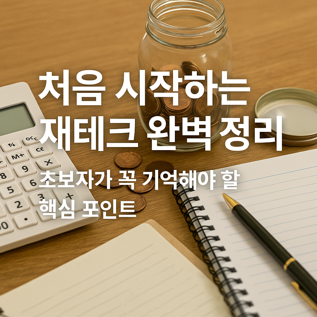 초보자를 위한 재테크 시작 가이드 — 돈 관리의 첫걸음을 배워보세요