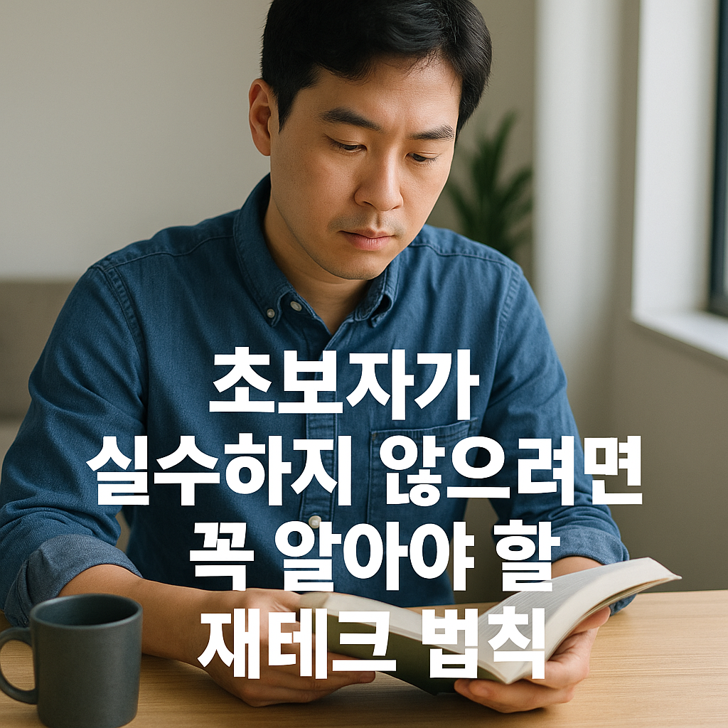 재테크 초보자가 실수하지 않기 위해 꼭 알아야 할 돈 관리와 투자 법칙을 설명하는 블로그 대표 이미지