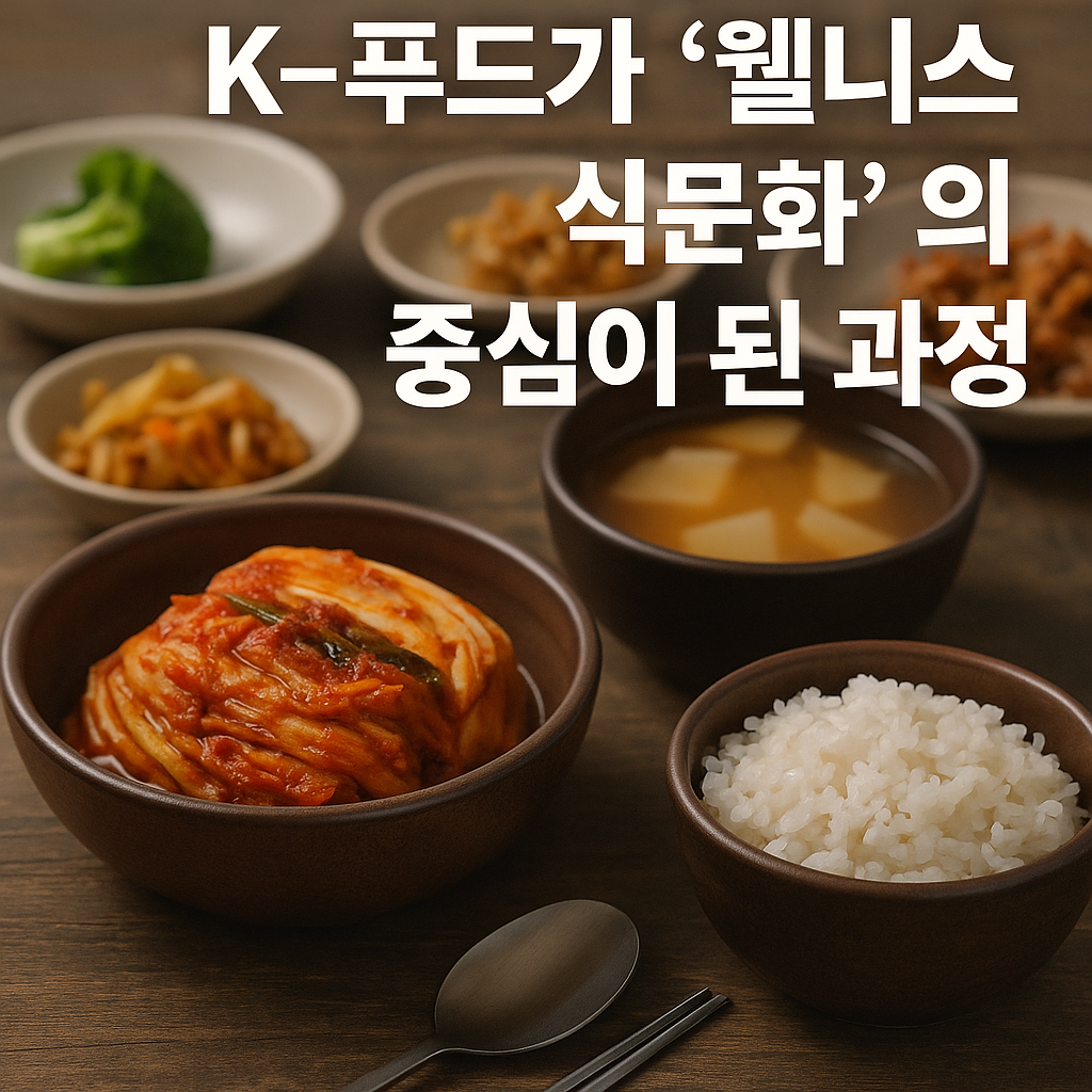 K-푸드가 웰니스 식문화의 중심이 된 흐름을 시각적으로 담은 썸네일 이미지