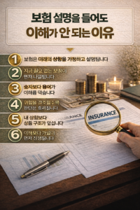 보험 설명을 들어도 이해가 안 되는 이유 인포그래픽