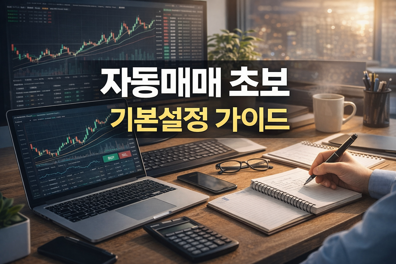 자동매매 초보가 처음 설정해야 할 기본 원칙을 보여주는 실전 가이드 썸네일