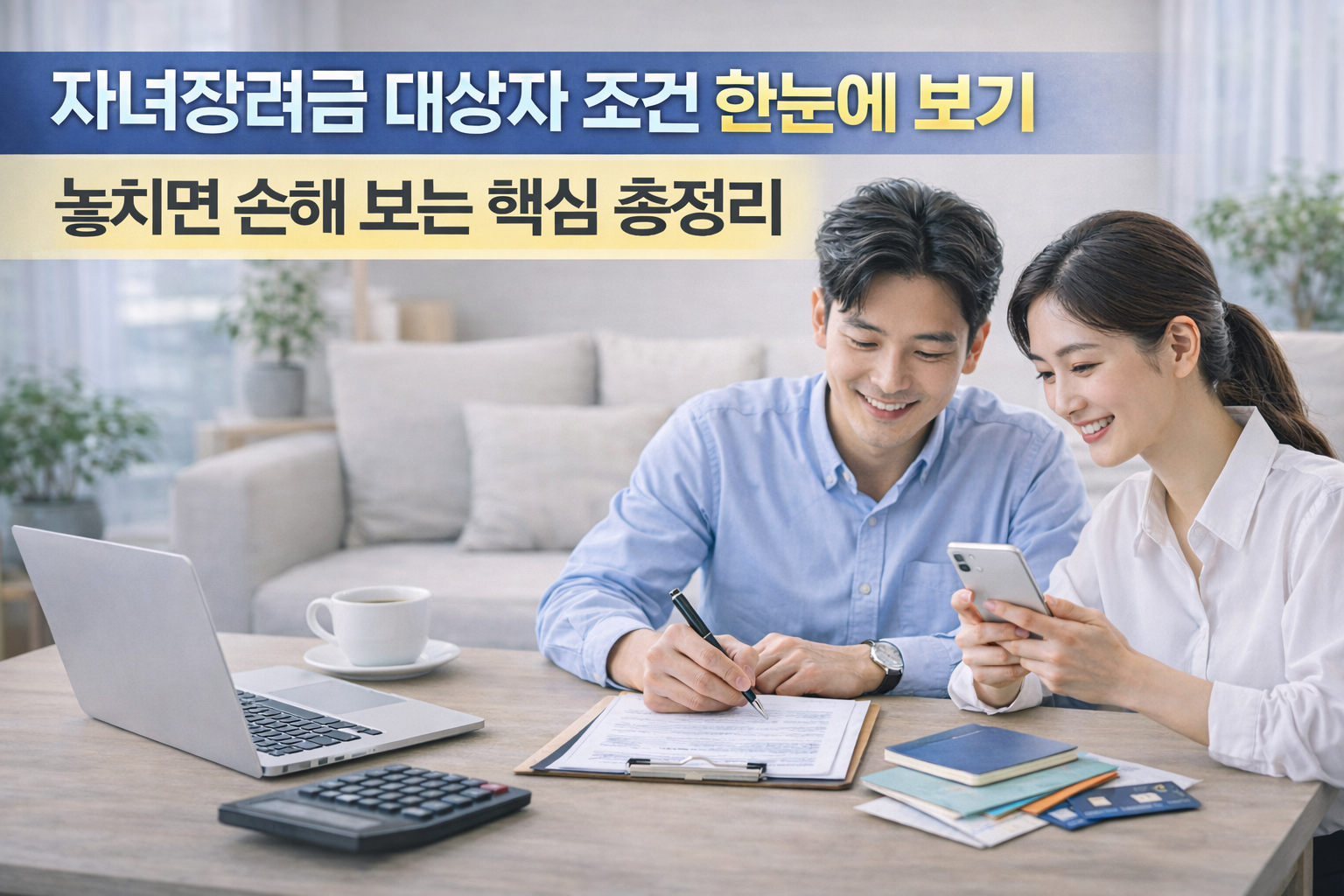 자녀장려금 대상 조건을 함께 확인하는 가정의 재무 관리 썸네일 이미지