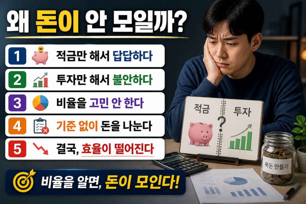 돈이 안 모이는 이유는 ‘방법’이 아니라 ‘비율’에 있습니다